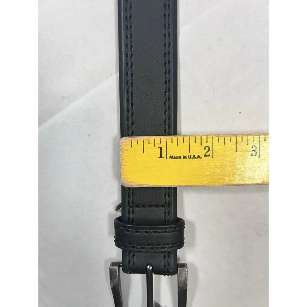 Beverly Hills Polo Club Belt‎ Size 32 / 34 Black Leather Silver Buckle New